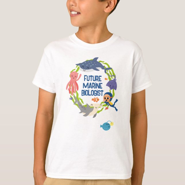 Future Marine Biologe T - Shirt (Vorderseite)