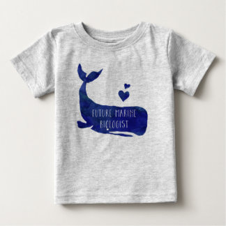 Future Marine Biologist Whale Baby Football Jersey T-shirt