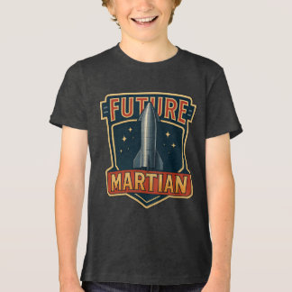 Future Martian Black Basic T - Shirt