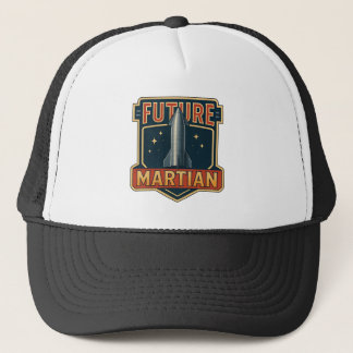 Future Martian Black Basic T - Shirt Truckerkappe