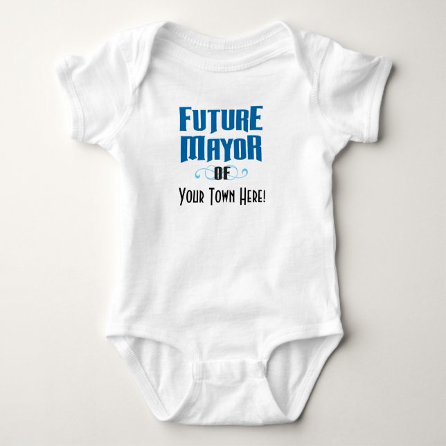 Future Mayor One-Piece Bodysuit for Baby Boy Baby Strampler (Vorderseite)