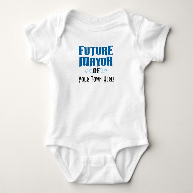 Future Mayor One-Piece Bodysuit for Baby Boy Strampler (Vorderseite)
