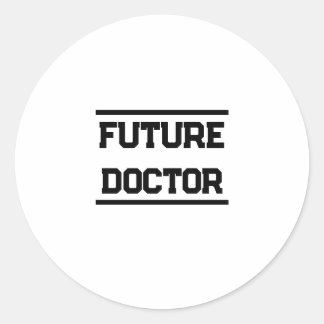 Future Medical Title Minimal Text Design Runder Aufkleber