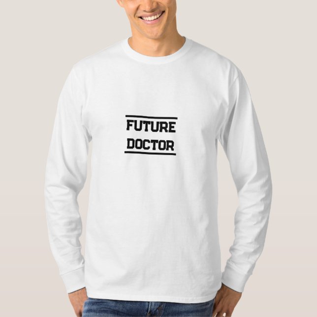 Future Medical Title Minimal Text Design T-Shirt (Vorderseite)