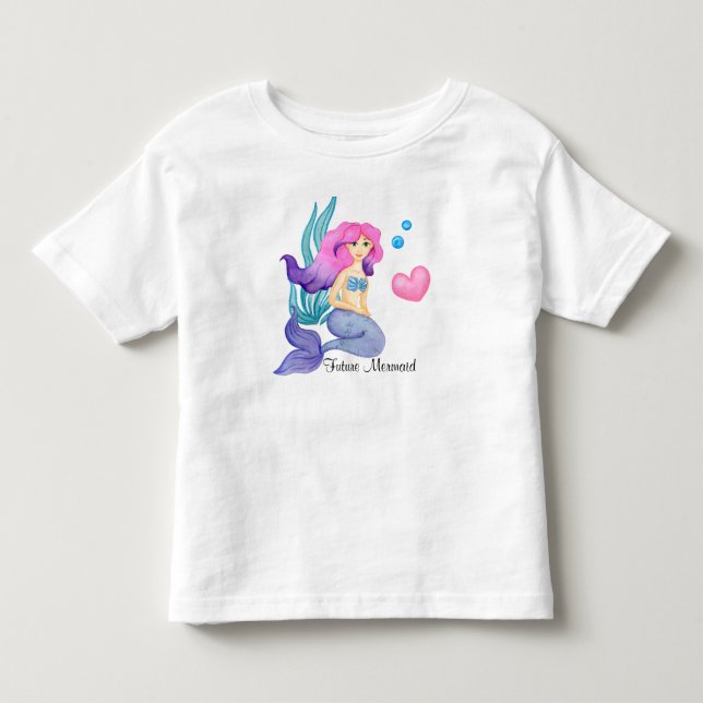 Future Mermaid Kleinkind T-shirt (Vorderseite)