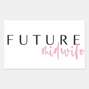 Future Midwomen // Career Professionelle Quote Rechteckiger Aufkleber