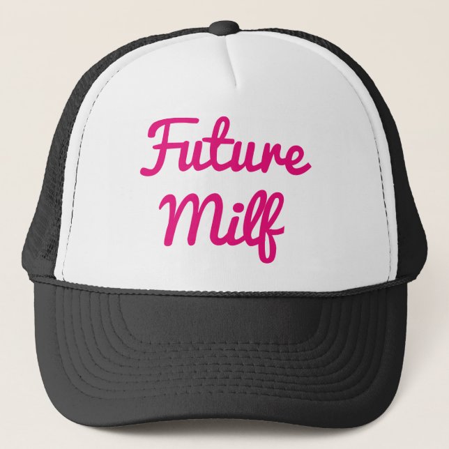 Future Milf Pink Truckerkappe (Vorderseite)