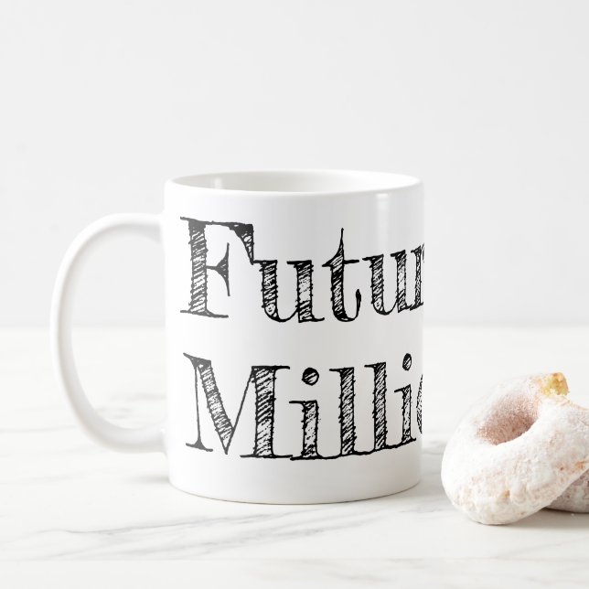 Future Millionaire Tasse (Mit Donut)