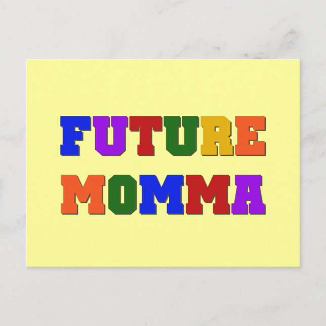 Future Momma Tshirts und Geschenke Postkarte (Vorderseite)