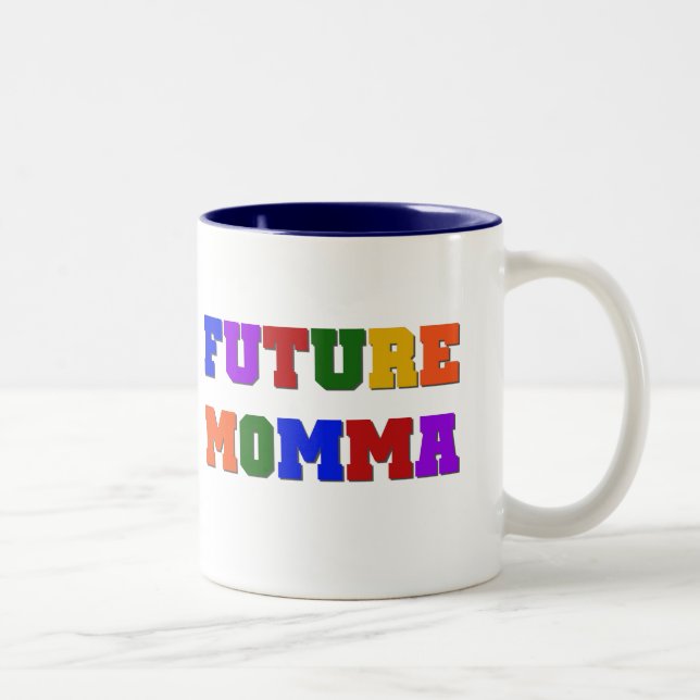 Future Momma Tshirts und Geschenke Zweifarbige Tasse (Rechts)