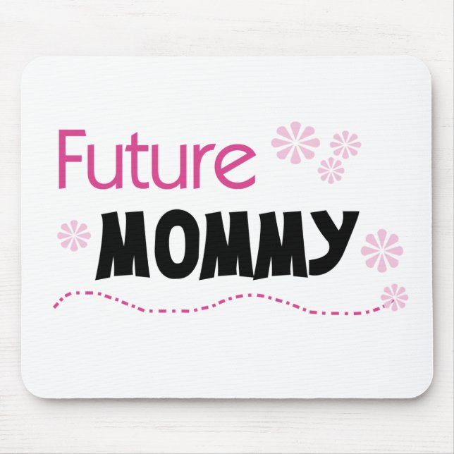 Future Mommy Tshirts und Geschenke Mousepad (Vorne)