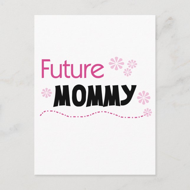 Future Mommy Tshirts und Geschenke Postkarte (Vorderseite)