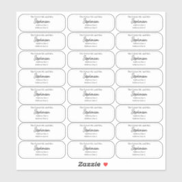 Future Mr and Mrs Return Address Transparent  Aufkleber