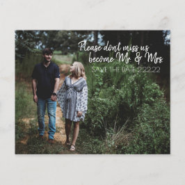 Future Mr. & Mrs. Save The Date Budget Flyer