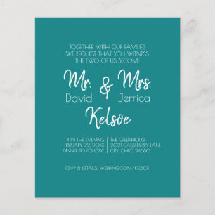 Future Mr. & Mrs. Wedding Invitation Flyer