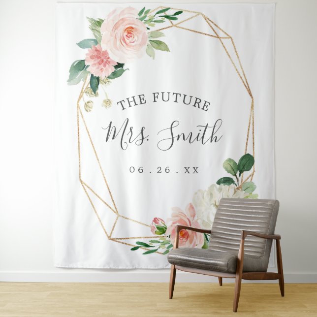 Future Mrs Brautparty Backdrop Foto Stand Wandteppich (Beispiel)