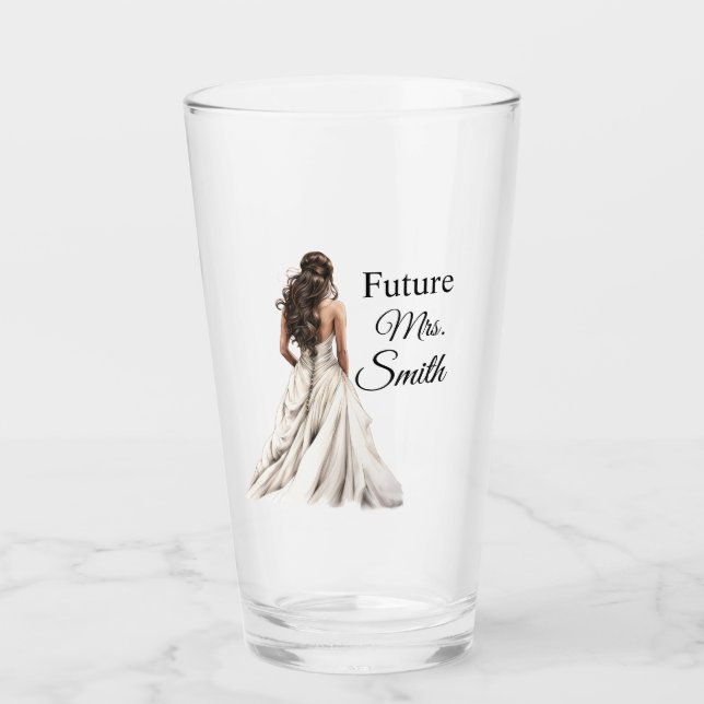 Future Mrs. Bride Glass  Glas (Vorderseite)