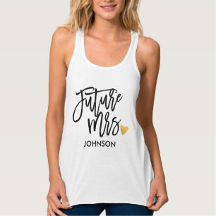 Future Mrs.Calligraphy Personalisiert Tank Top