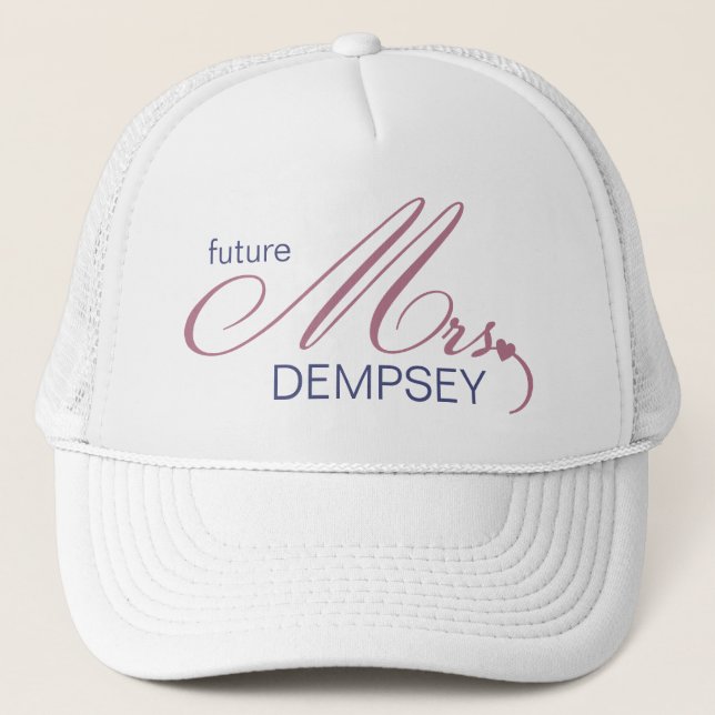 Future Mrs. Customizable Hat Truckerkappe (Vorderseite)