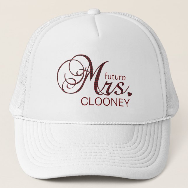 Future Mrs. Customizable Hat Truckerkappe (Vorderseite)