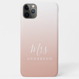 Future Mrs Dusty Pink Ombre Chic Script Bride Case-Mate iPhone Hülle
