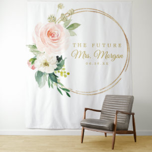 Future Mrs Gold Brautparty Backdrop Foto Stand Wandteppich