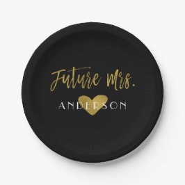 Future Mrs Gold Foil Bride Party Teller