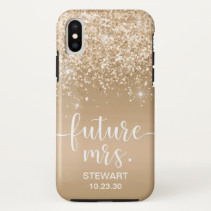 Future Mrs Gold Glitter Case-Mate iPhone Hülle