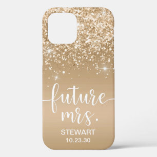 Future Mrs Gold Glitzer Case-Mate iPhone Case