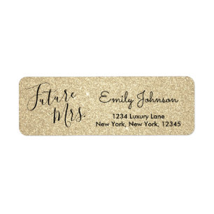 Future Mrs Gold Imitats Glitzer Sparkle