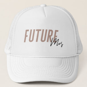 Future Mrs. Hat Bachelorette Hat - Dunkelrosa Truckerkappe