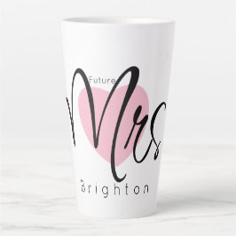 Future Mrs. Individuelle Name Elegant Simple Two-T Milchtasse