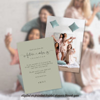 Future Mrs Light Sage Photo Bridal Shower Thanks