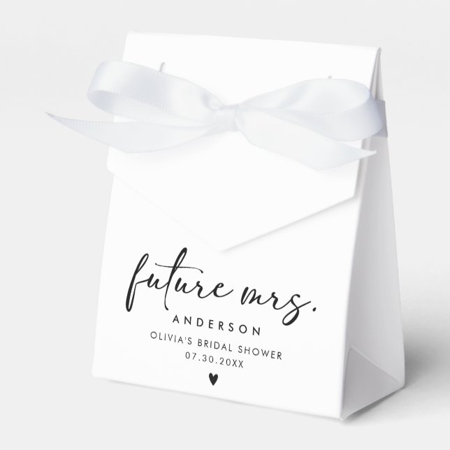 Future Mrs. Modern Handwriting Script Geschenkschachtel (Vorderseite)