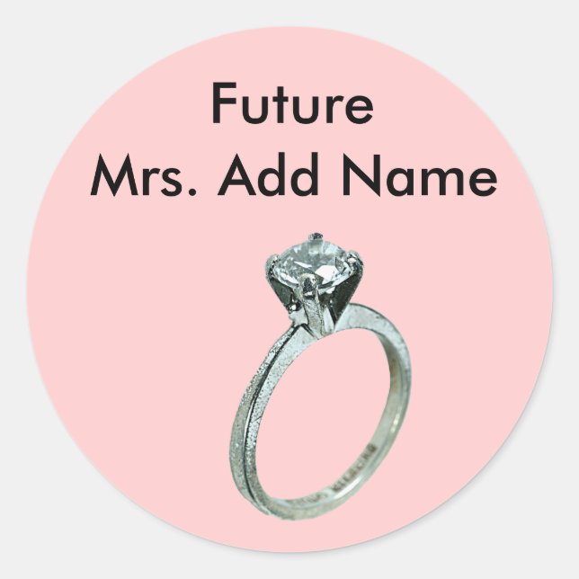 Future Mrs. Stickers (Vorderseite)
