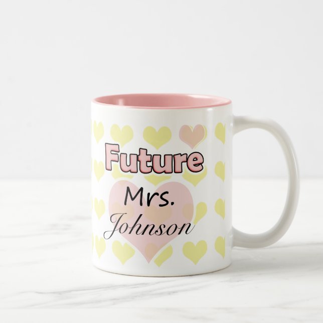 Future Mrs. Zweifarbige Tasse (Rechts)