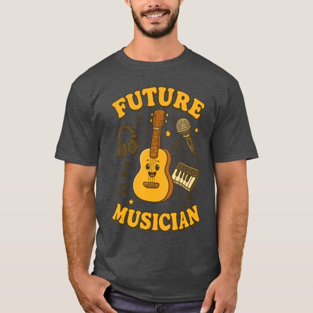 Future Musician Musical Inspiration Young Music Lo T-Shirt (Vorderseite)