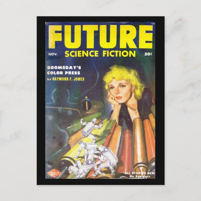 Future November 1952_Pulp Art Postkarte (Vorderseite)