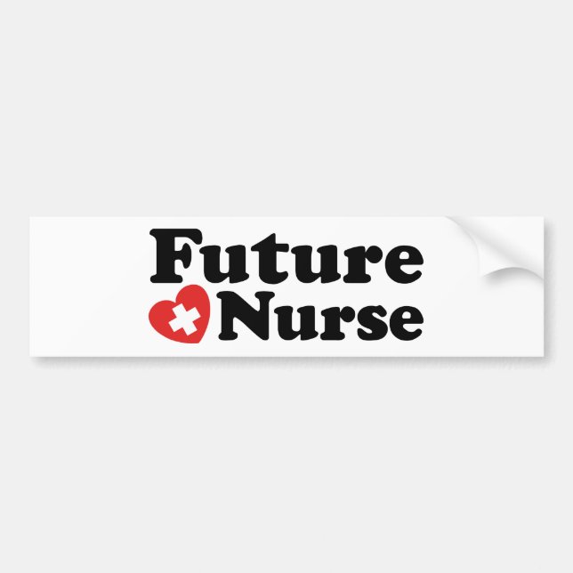 Future Nurse Autoaufkleber (Vorne)