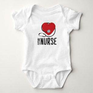 Future Nurse Bald zu Krankenpflegerkunst registrie Baby Strampler