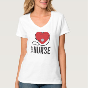 Future Nurse Bald zu Krankenpflegerkunst registrie T-Shirt