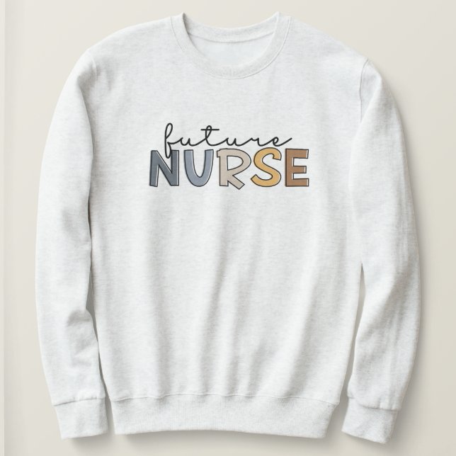 Future Nurse | Geschenk für Krankenpfleger Sweatshirt (Design vorne)