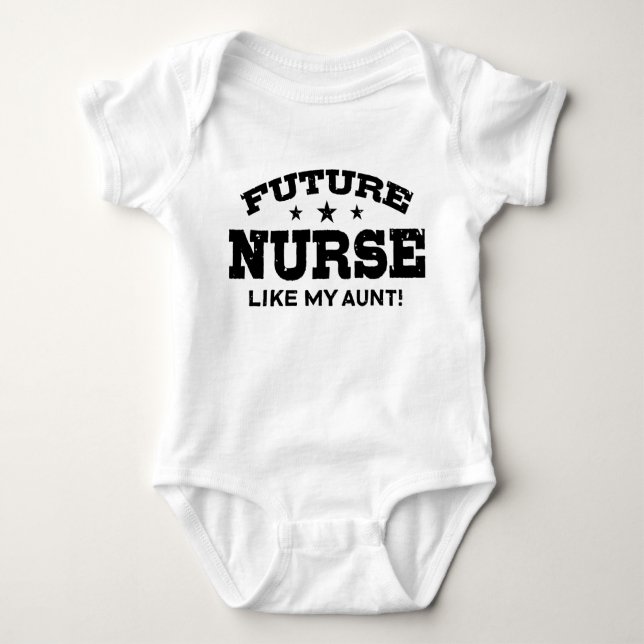 Future Nurse like My Tante Baby T - Shirt Baby Bod (Vorderseite)