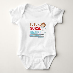 Future Nurse Loading   Niedliche Dusche Party Klei Baby Strampler
