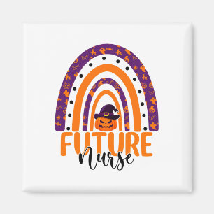 Future Nursing Rainbow Halloween Pumpkin Cos Magnet