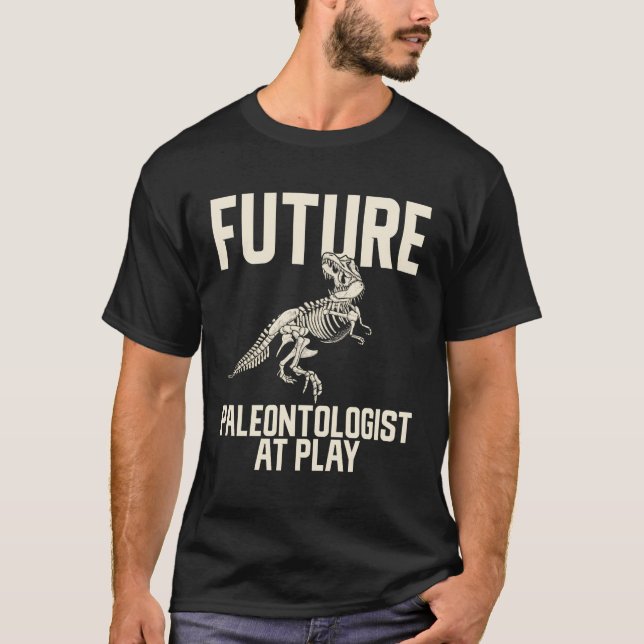 Future Paleontologe at Play Dinosaur T-Shirt (Vorderseite)