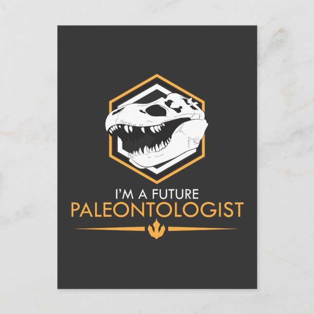 Future Paleontologist - Dinosaur Skull Dino Gesche Postkarte (Vorderseite)