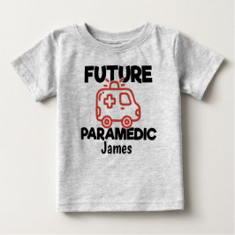 Future Paramedic Personalisiert Ambulance Baby T-shirt