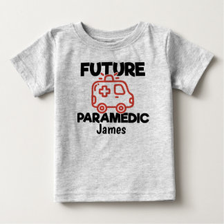 Future Paramedic Personalisiert Ambulance Baby T-shirt