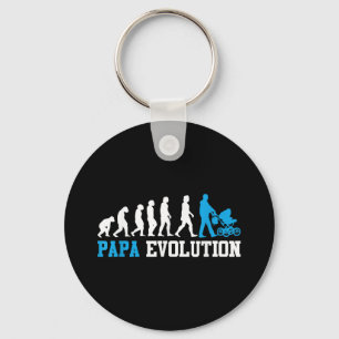 Future Pater Papa Evolution Funny Vaterhood Schlüsselanhänger